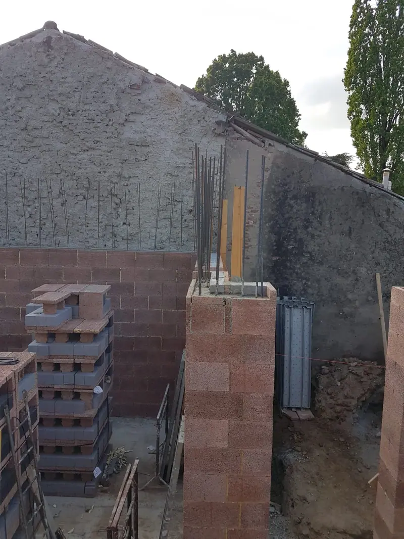 Villa unifamiliare a Fombio, Fombio — La costruzione